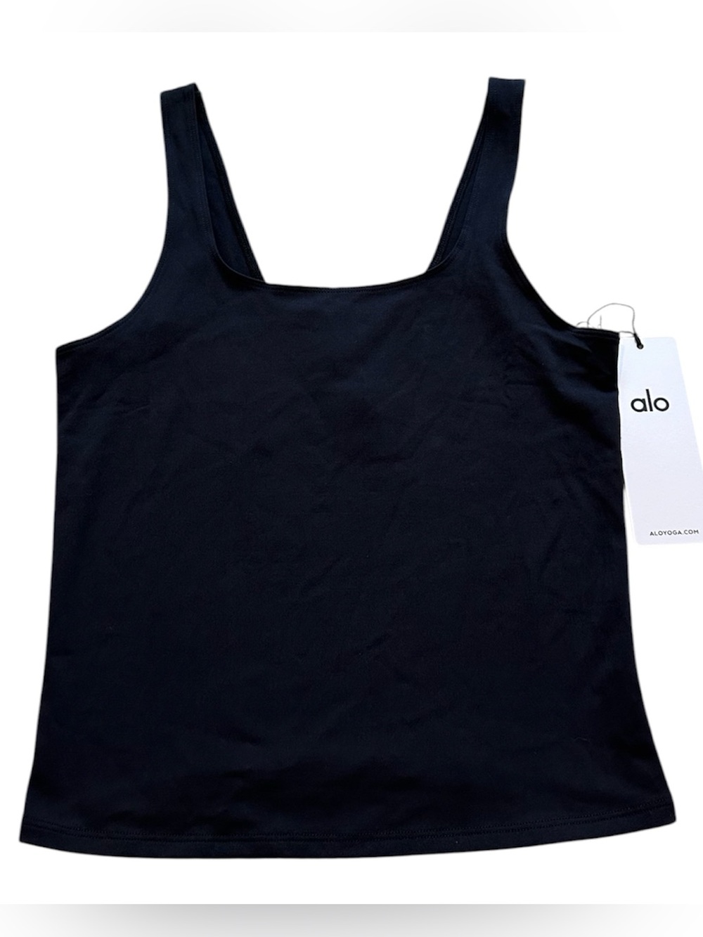 ALO Yoga Softsculpt Precision Tank Top Size Large NWT Black Rare